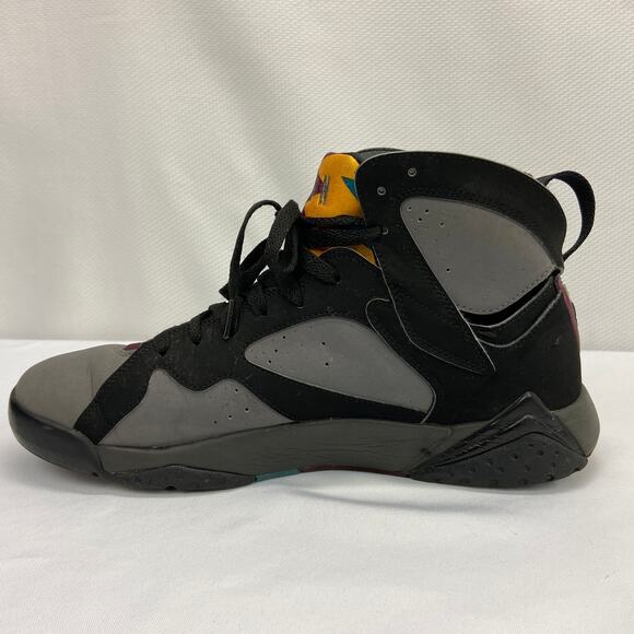 NIKE AIR JORDAN VII 7 RETRO BLACK BORDEAUX GRAPHITE GREY FOG BRED 304775-034 9.5 - Picture 3 of 11